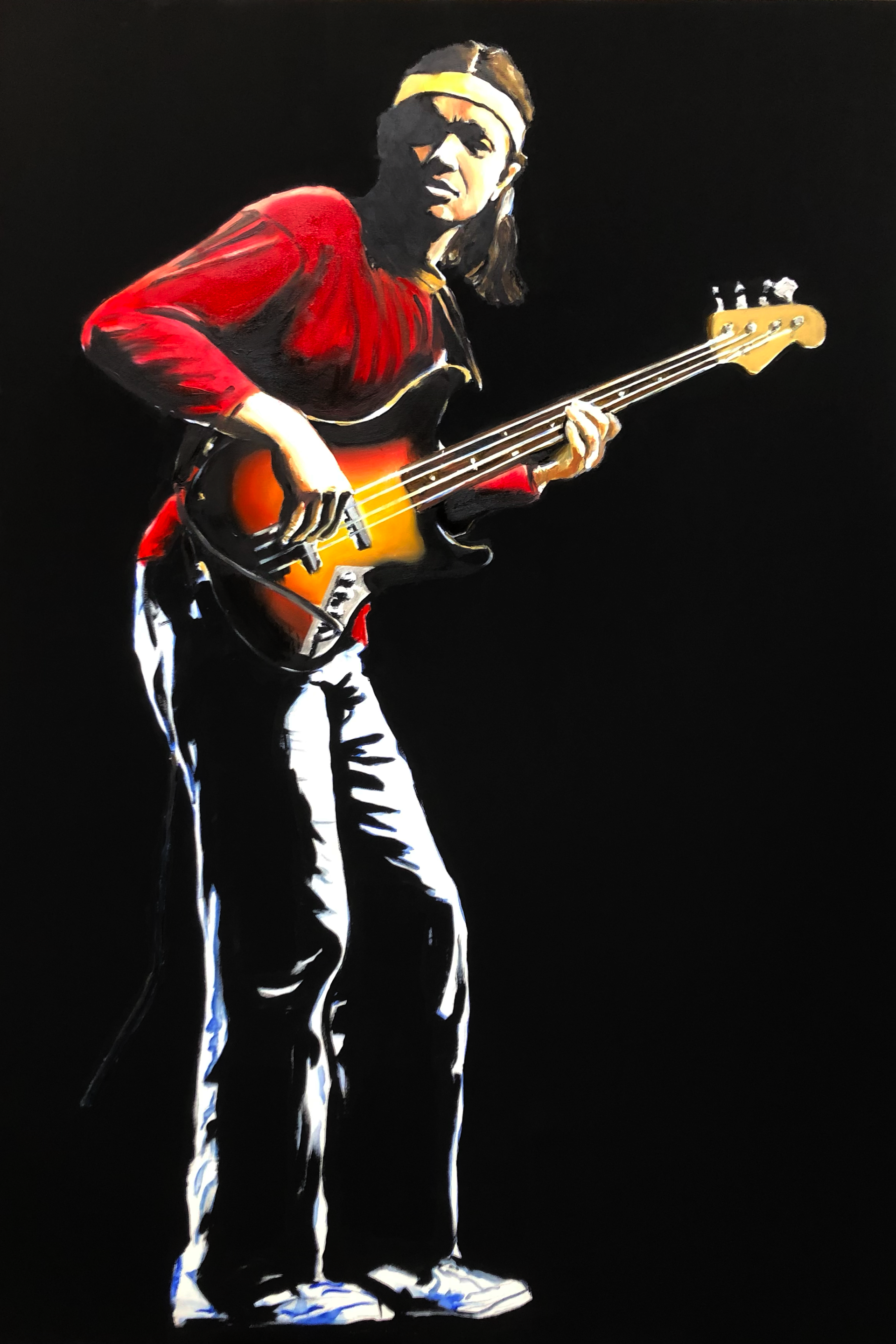 Jaco Pastorius - Oil on canvas 100x150cm