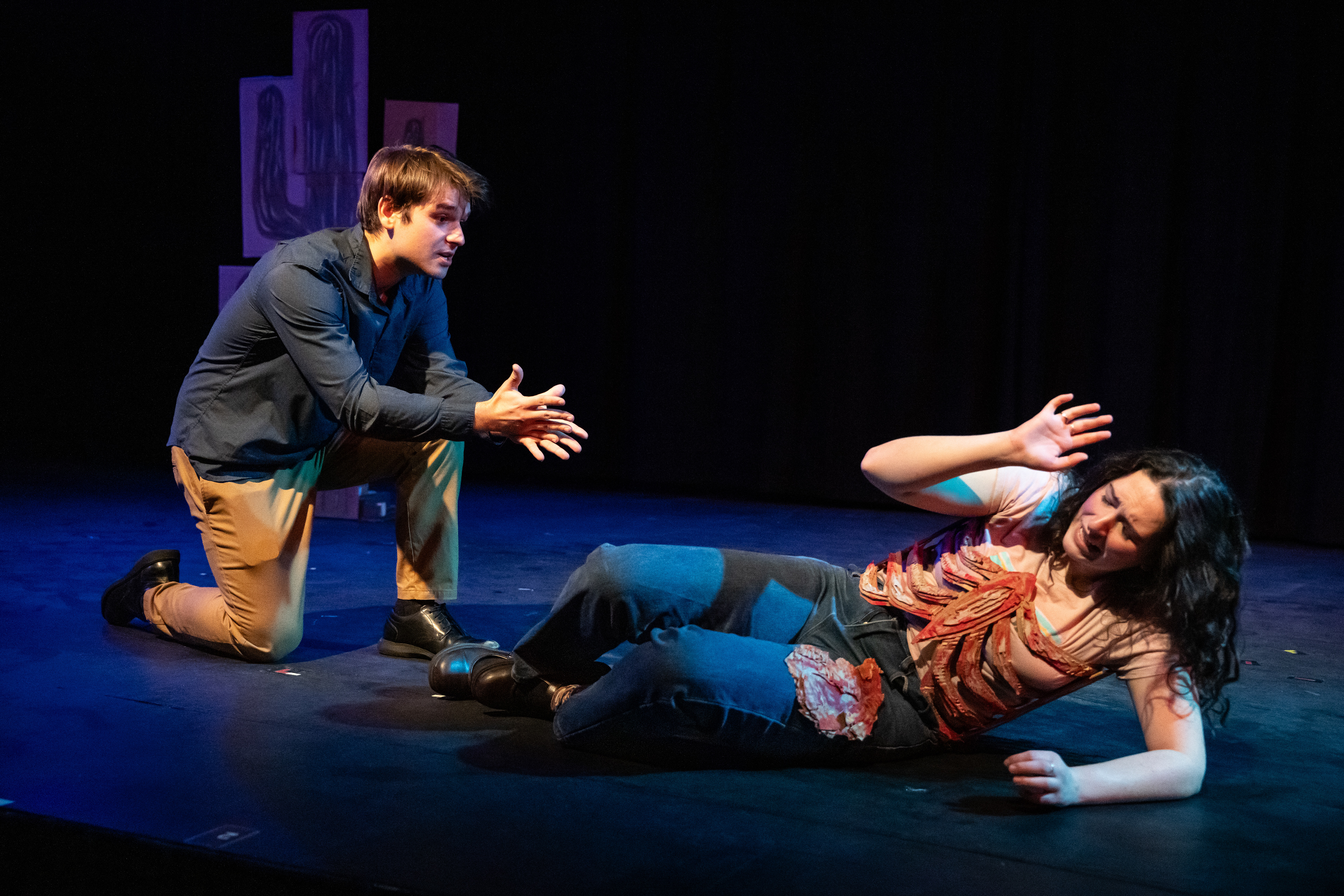 Cardboard Ribcage & Leg wound, Desert Animals 