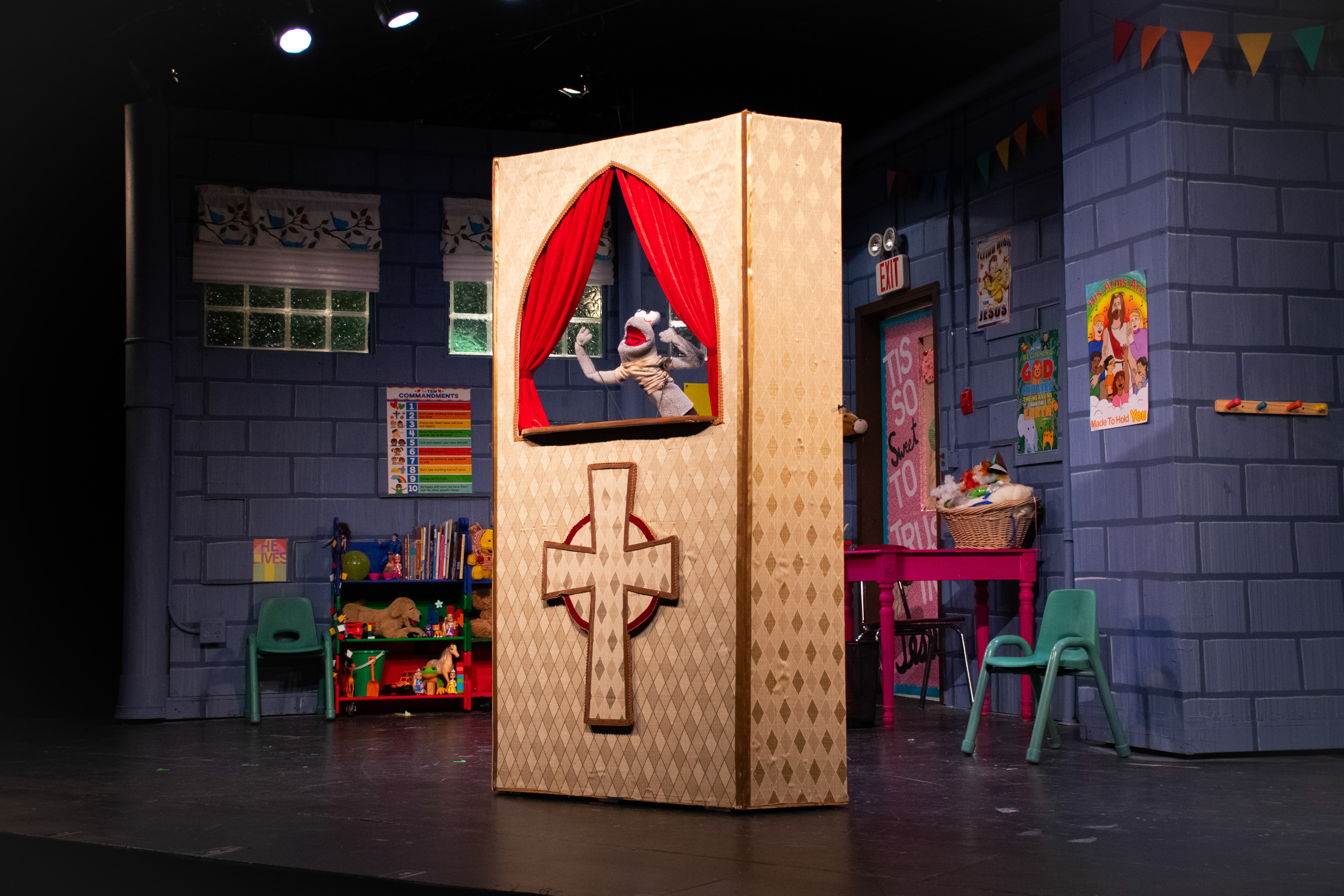 Puppet Theater (side A) & Jesus Poster, Hand to God 