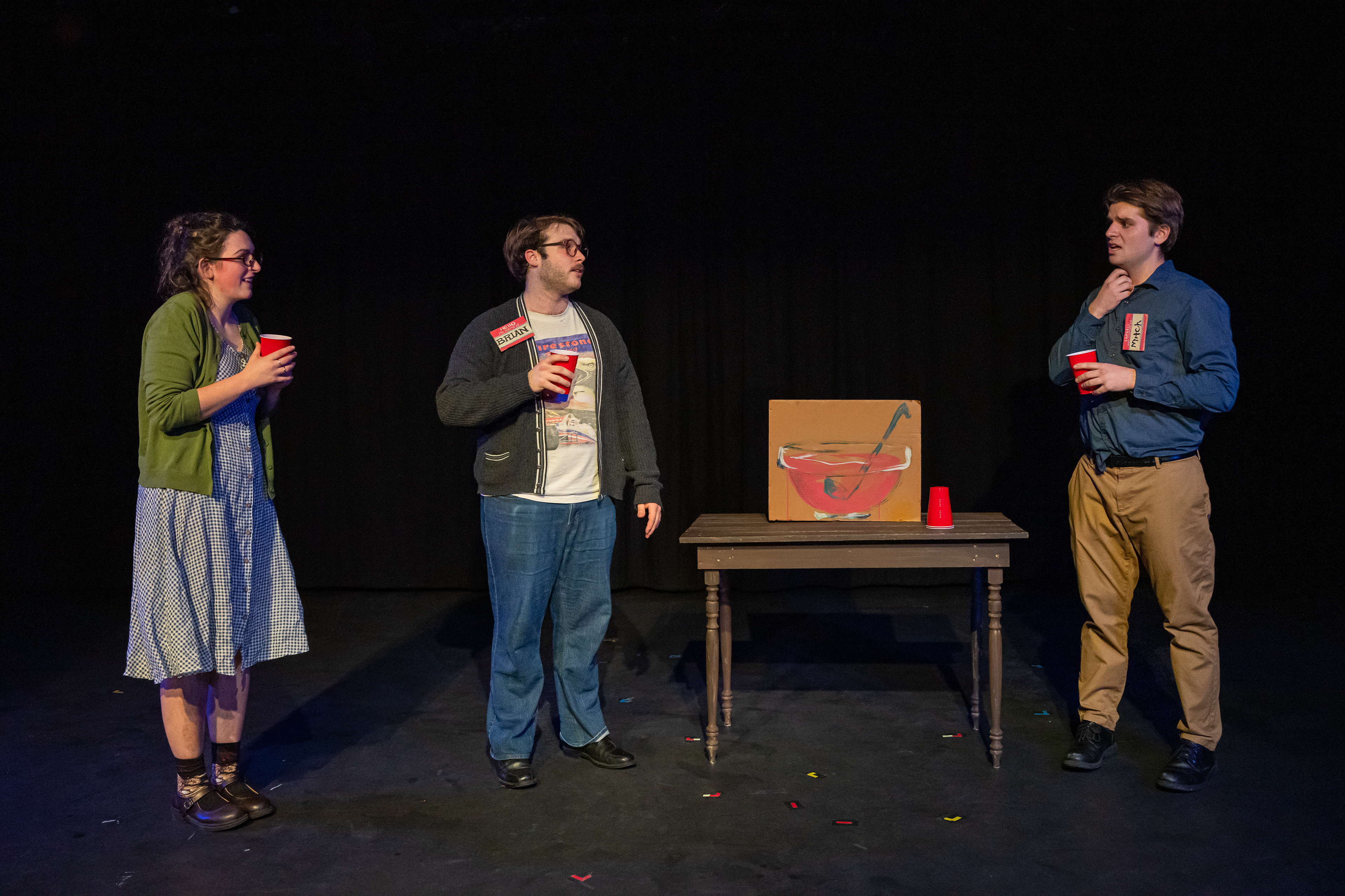 Cardboard Punch Bowl & Name Tags, Desert Animals