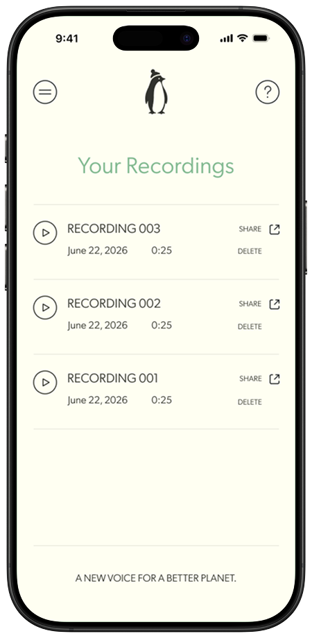Robot Voice Recordings