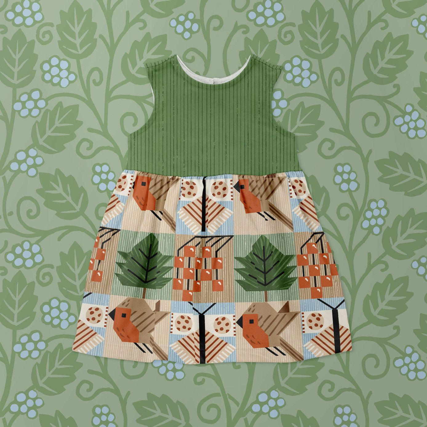 Hawthorne Hedgerow Fabric