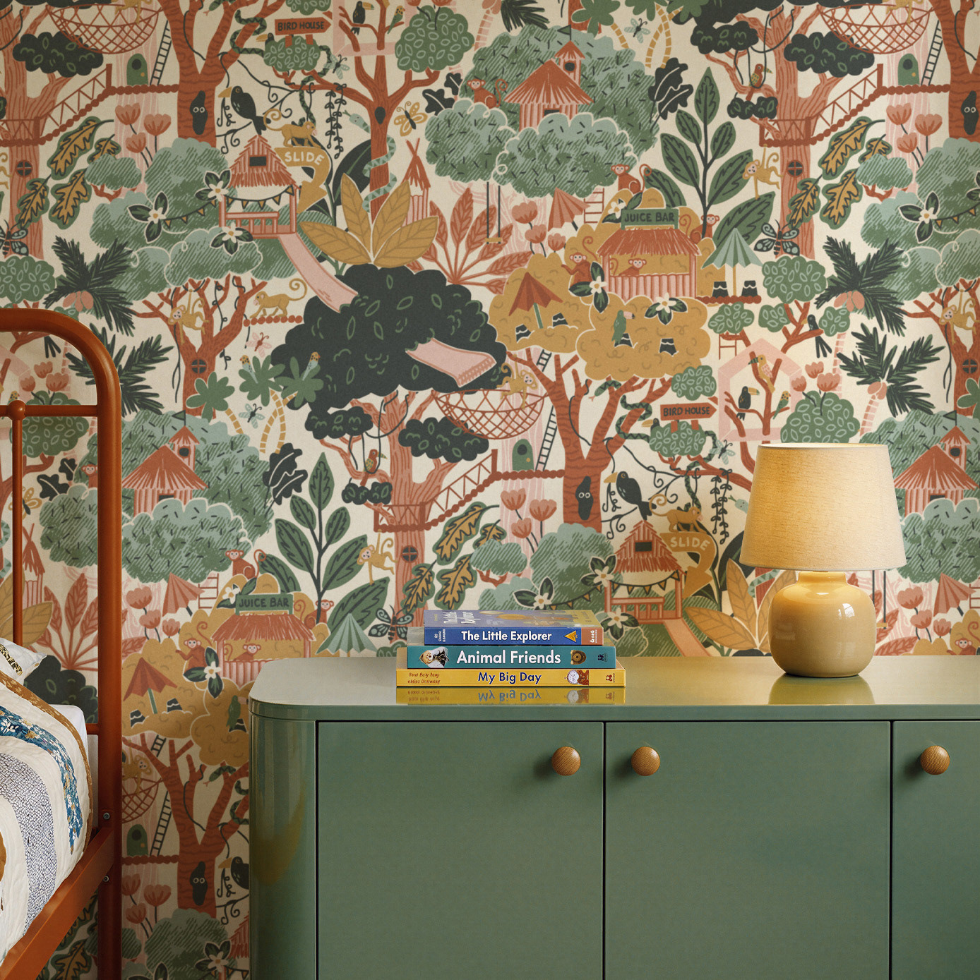 Jungle Treehouse Fun Wallpaper