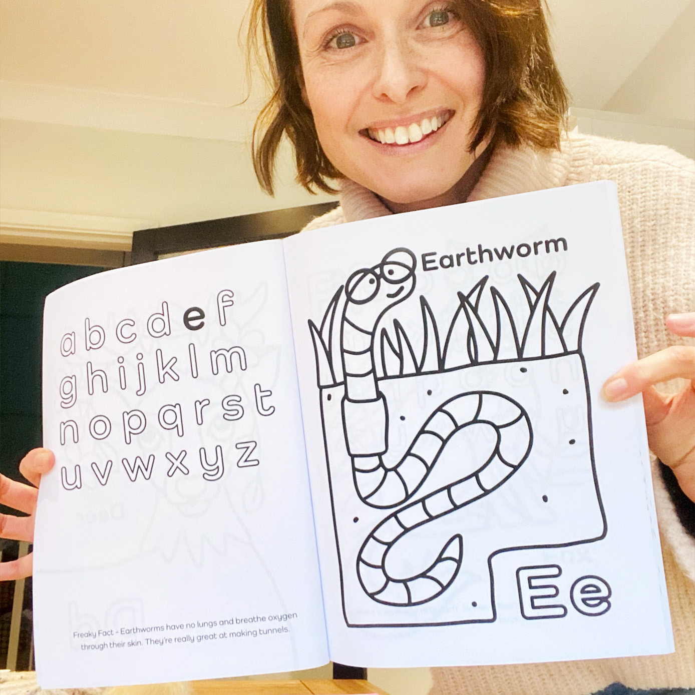 Woodland Alphabet Colouring Boook