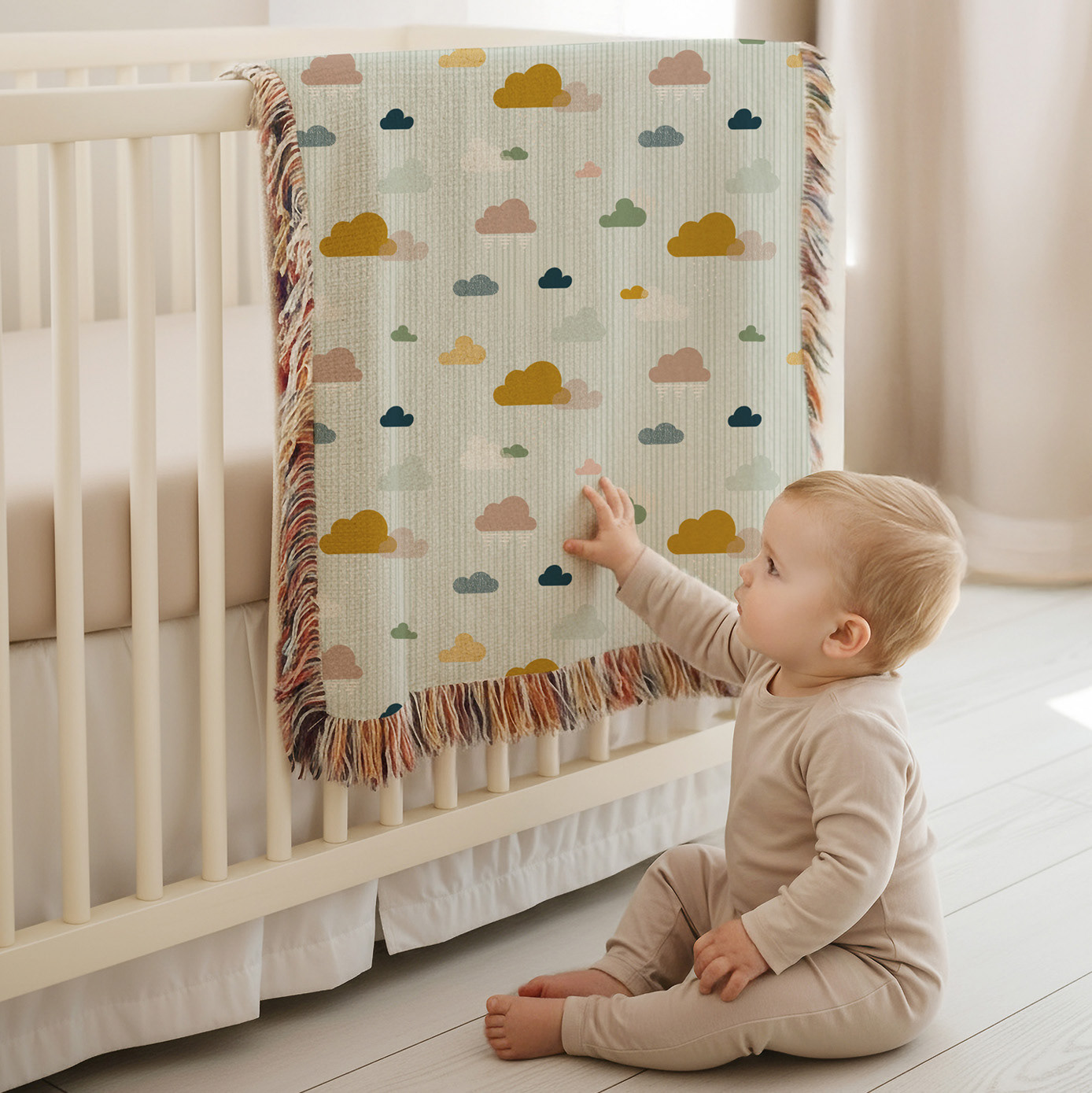 Cloud Stripe Blanket