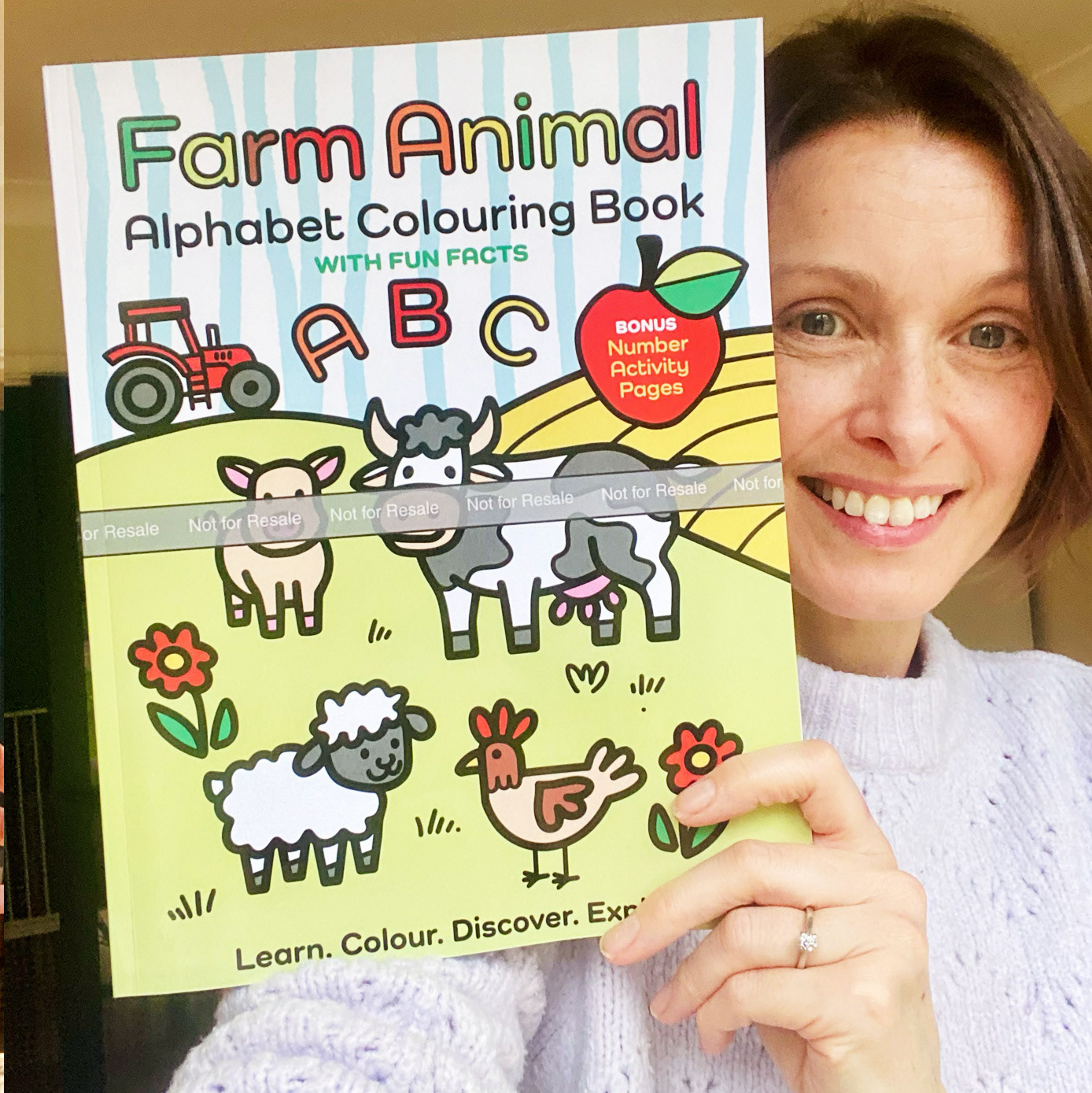 Farm Animal Alphabet Colouring Boook