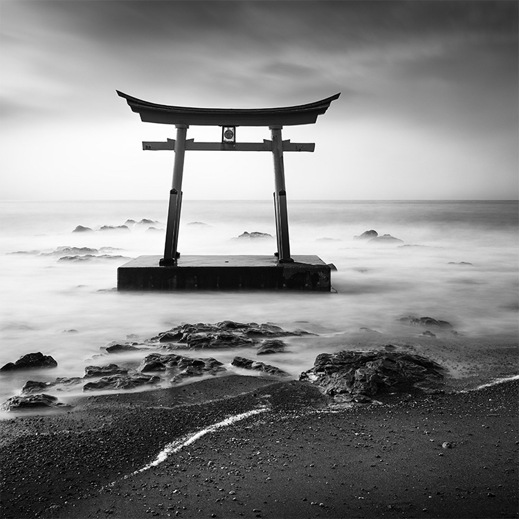 Torii Gate. Shosanbetsu, Hokkaido, Japan.