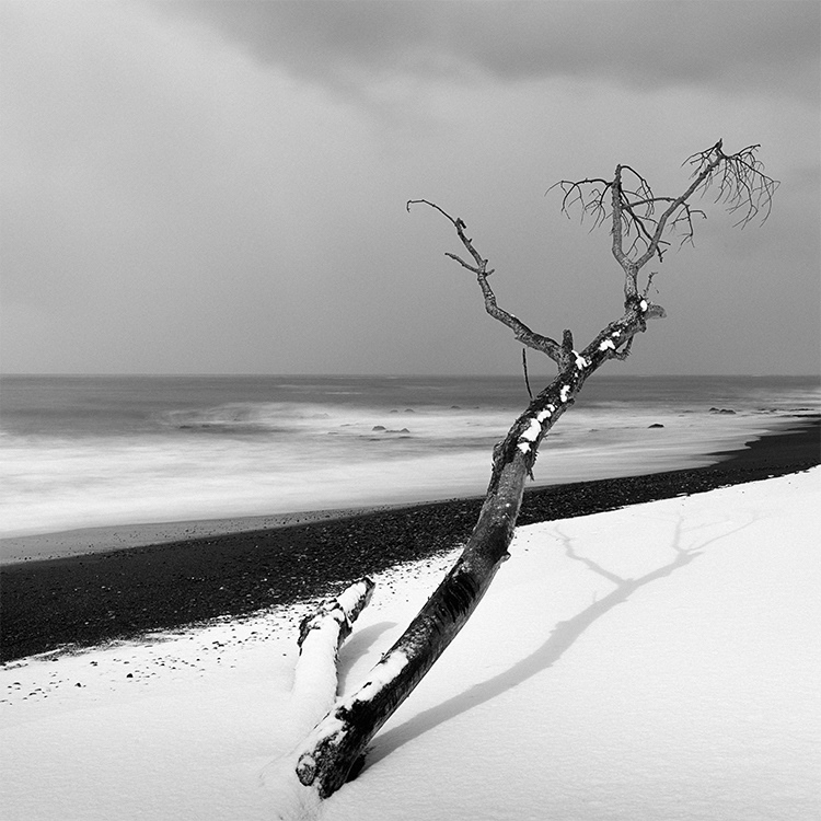 Seashore picture of Hokkaido.