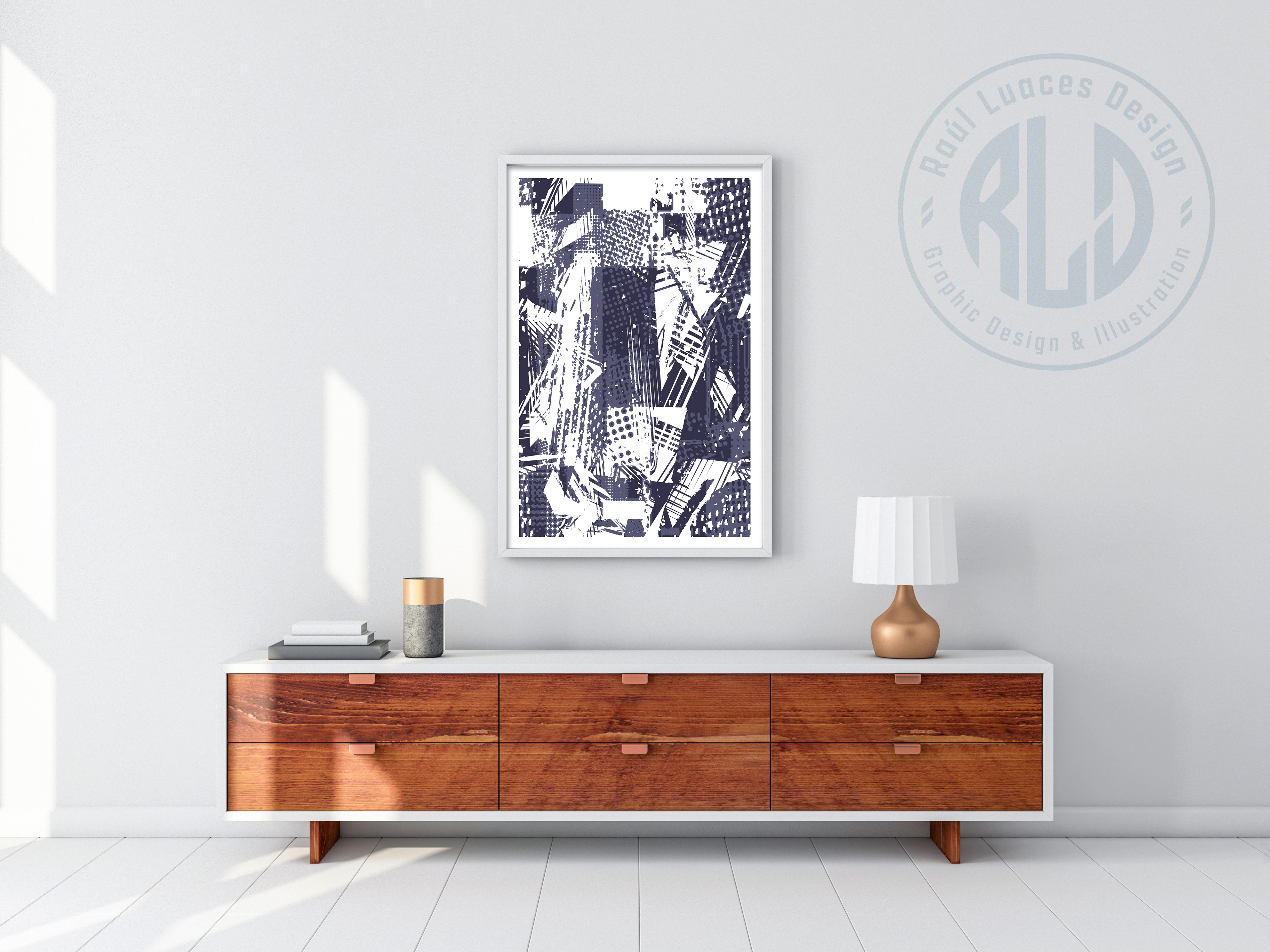 Geo-Grunge Series I - Purpul