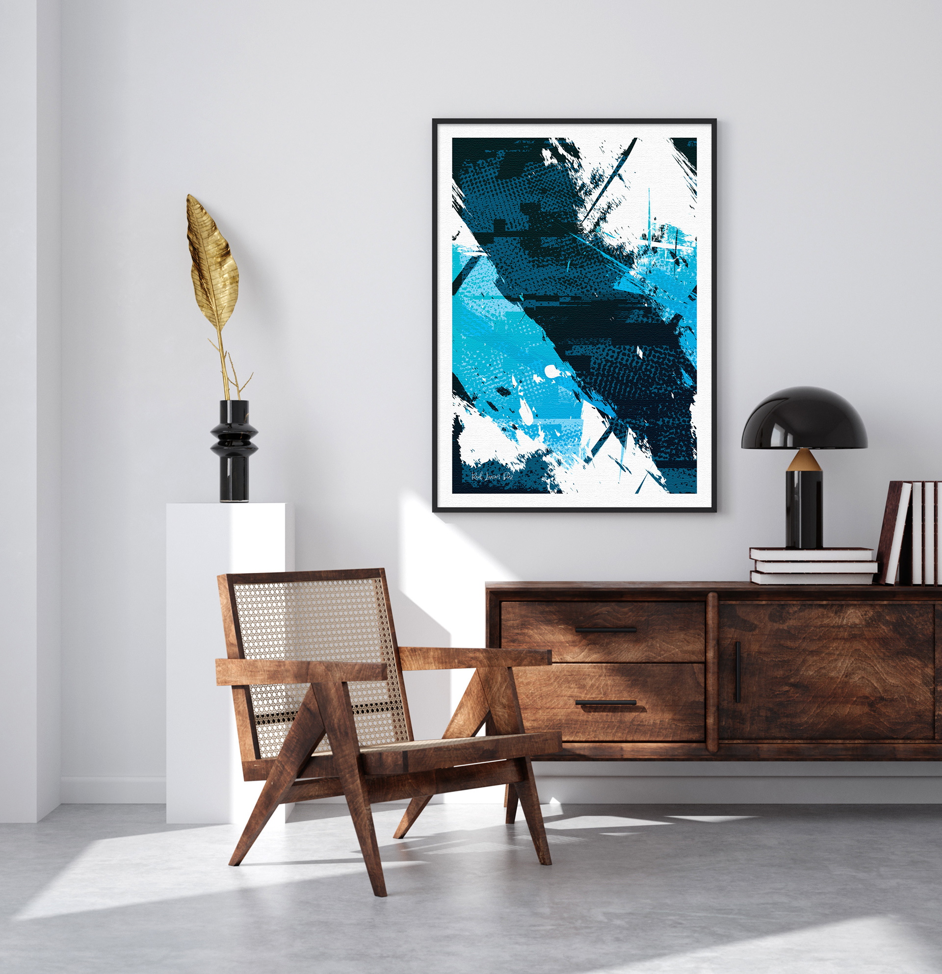 Bleu - cool and contemplative, perfect for serene spaces