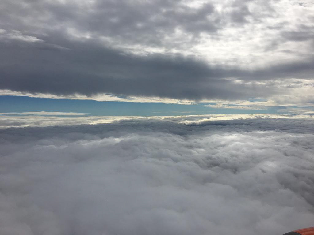 Somewhere over the Atlantic