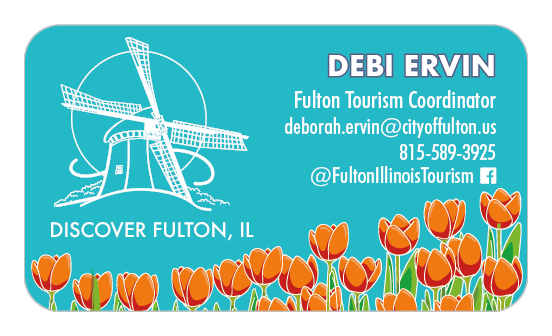 Fulton, IL tourism business card