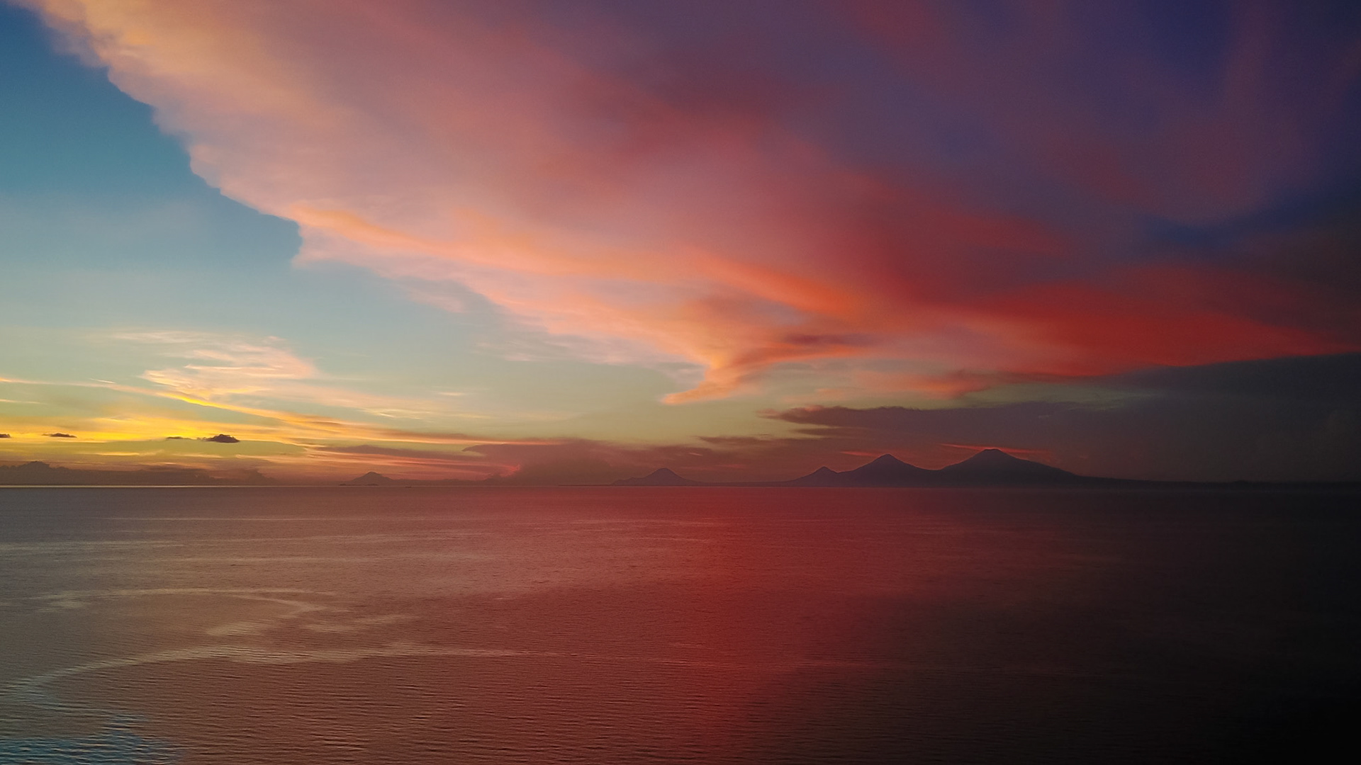 Sunrise over the Bismarck Archipelago