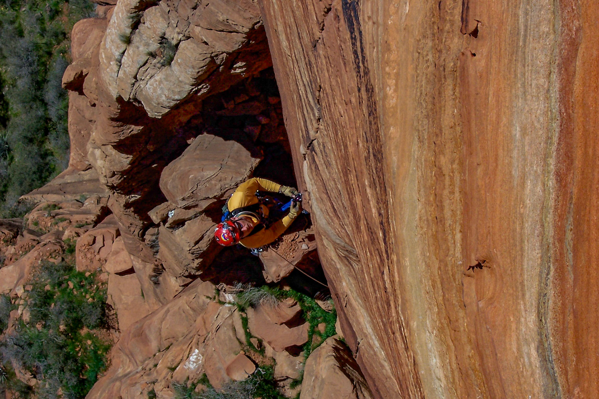 Aid Climber in Zion