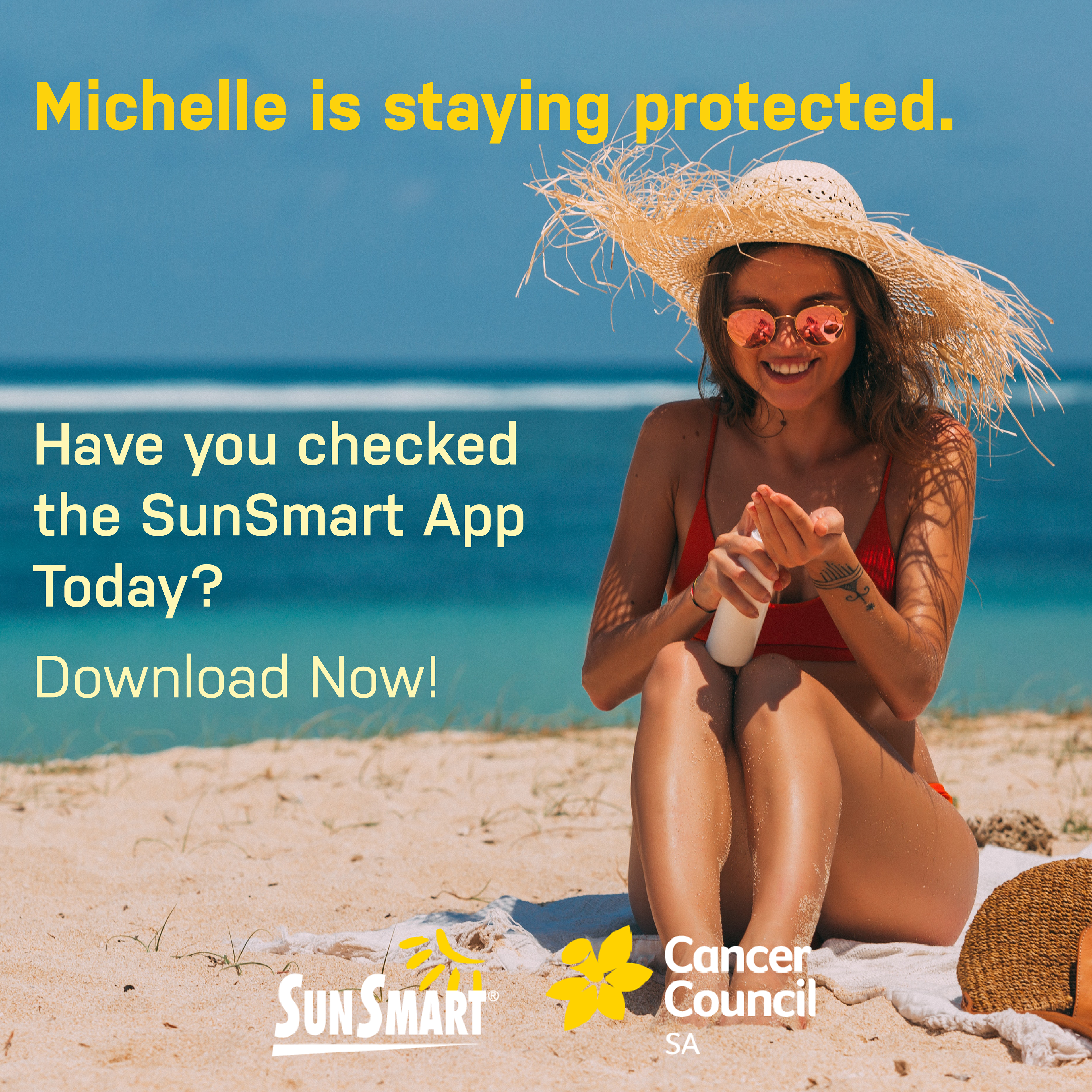 An Example of Michelle being Sun Safe