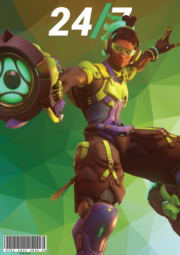 24/7 Back Cover with Lucio from Overwatch