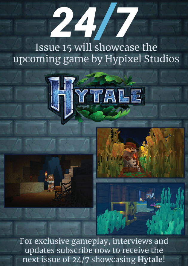 Next Issue page on Hytale