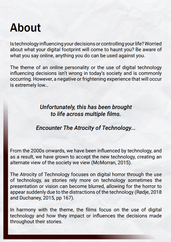 Blurb of the Film Festival
