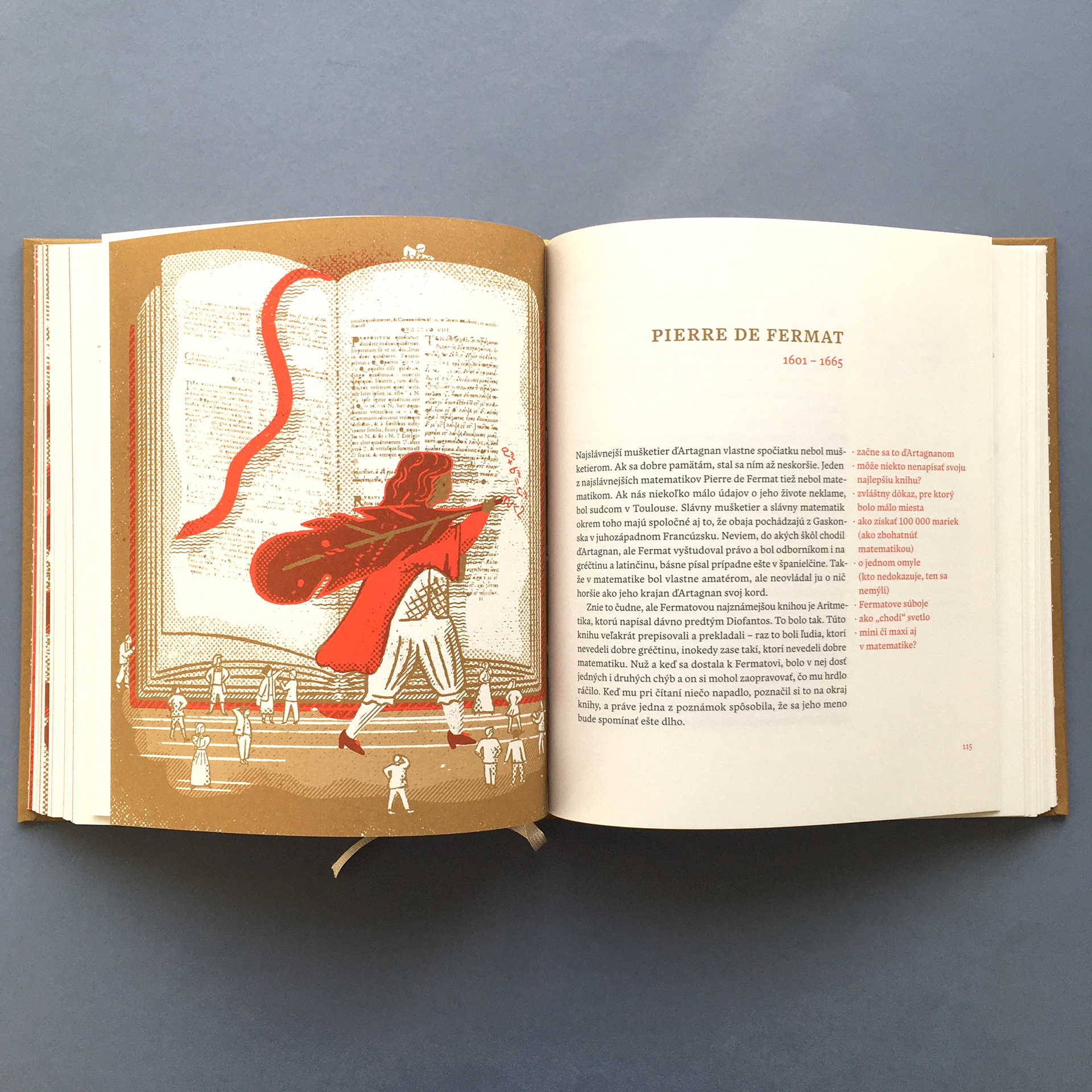 Mathematician Pierre de Fermat theorem illustration