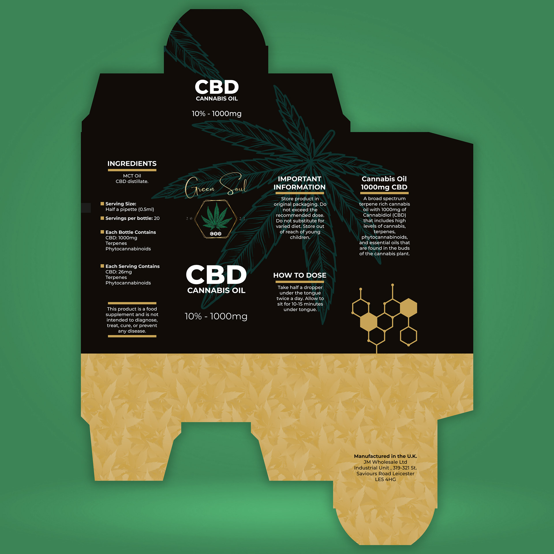 Pudełko Green Soul CBD