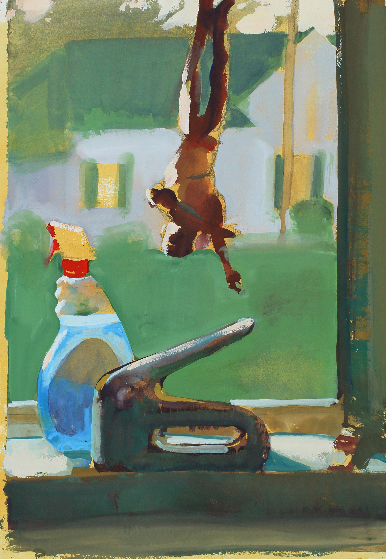 Kevin Neal Gardner, artist, studio window still life from Bloomington, Indiana