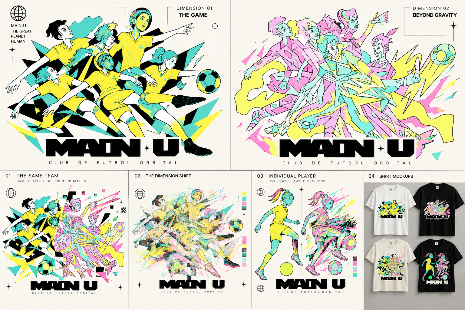 illustration sheet, variants and pallets