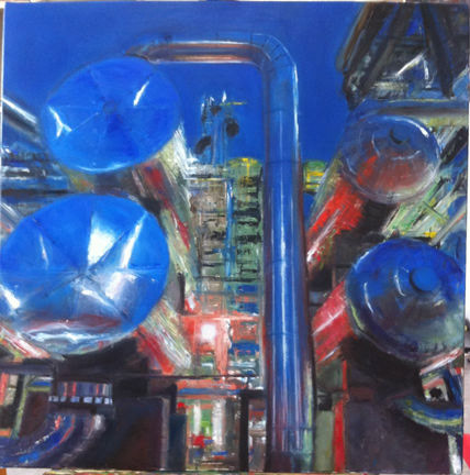 The Powerplant - 2012       Oil on canvas - 80x80cm                