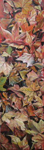 4 Seasons-Autumn - 2013       Oil on canvas 100x30 cm