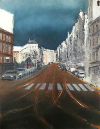 Nussdorfer Strasse - 2012       Oil on canvas - 60x80cm