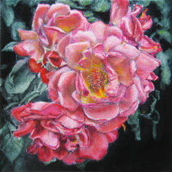 Flower 4 -2013       Oil on canvas 20x20 cm