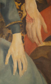 The Descent from the Cross (Detail) - Rogier van der Weyden -1435        Oil on wood panel - 24x10cm