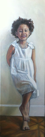 Victoria  - 2013Oil on canvas - 150x50cm  