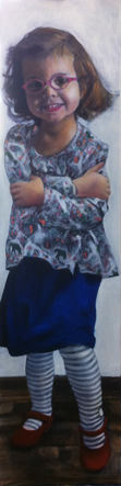 Eléonore - 2012 Oil on canvas -120x30cm