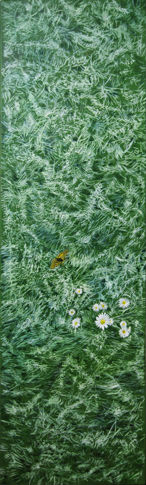 4 Seasons - Spring -2013       Oil on canvas 100x30 cm