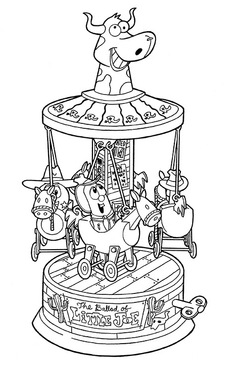 veggie tales little joe coloring pages