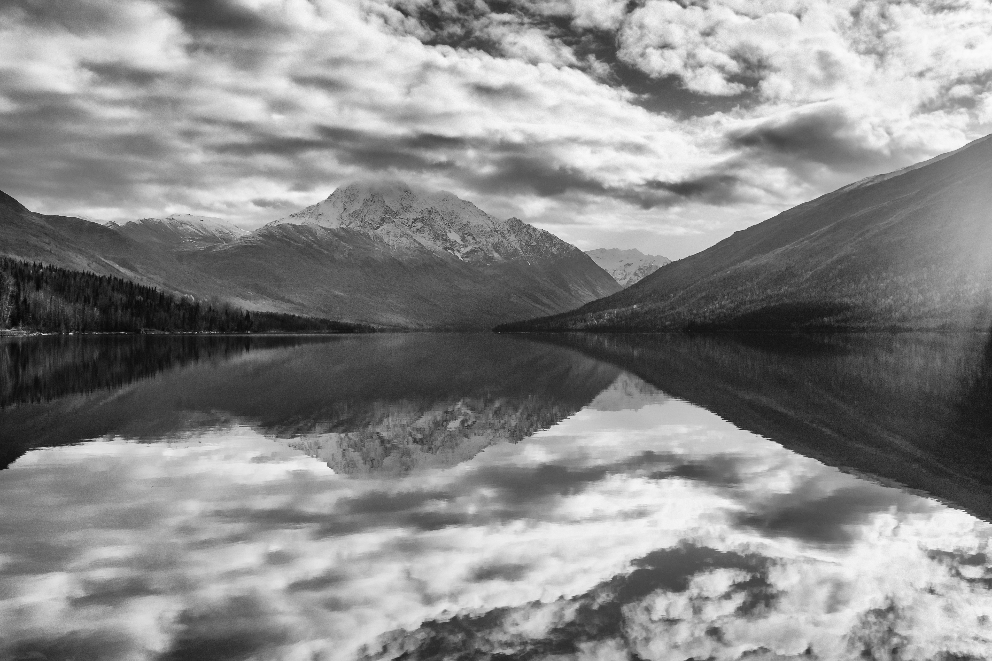 Photograph of Eklutna Lake, Alaska, USA.
