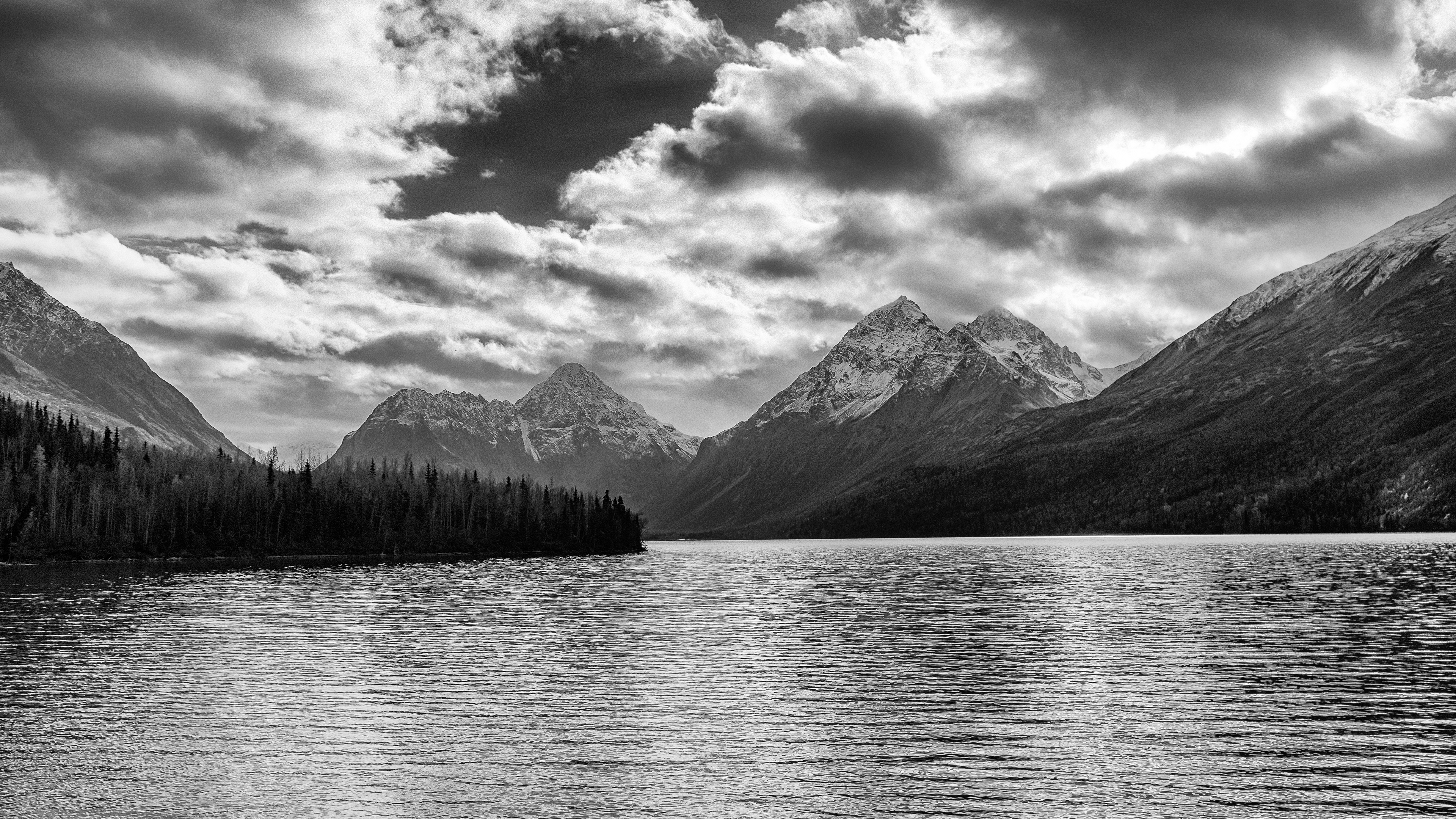 Photograph of Eklutna Lake, Alaska, USA.