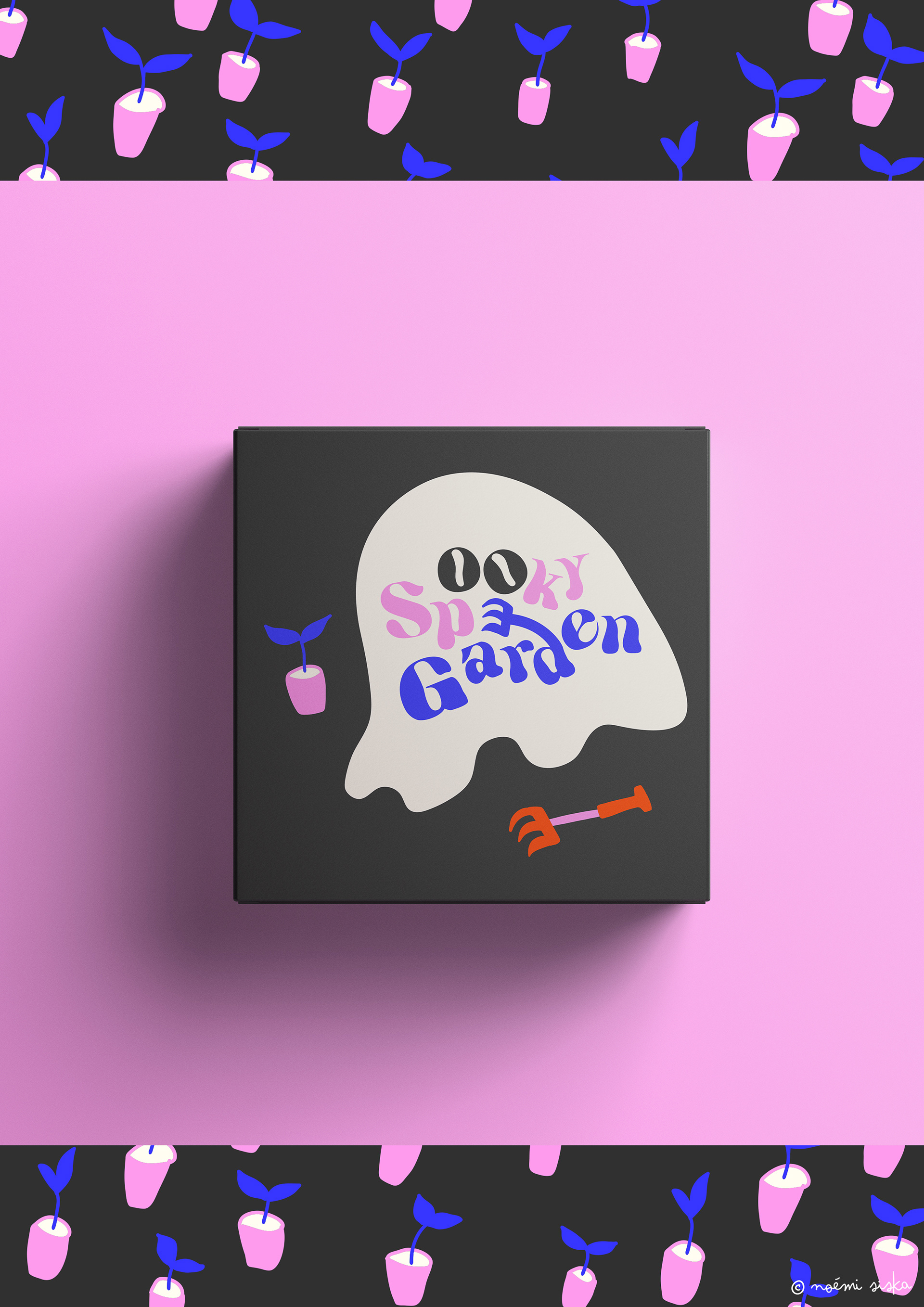 Illustration de jeu de société avec un thème de Halloween
