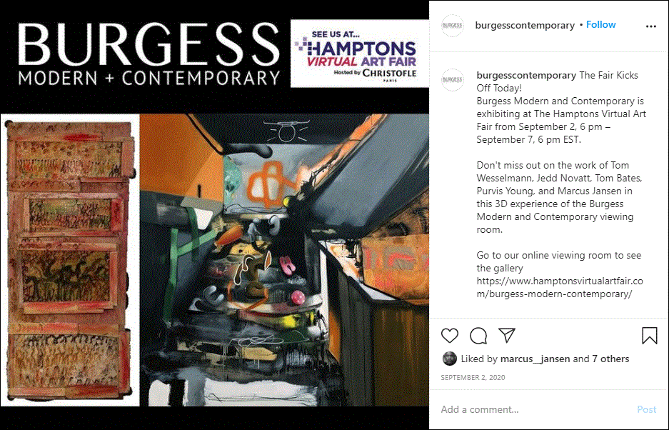 Instagram Posts for BURGESS Modern + Contemporary