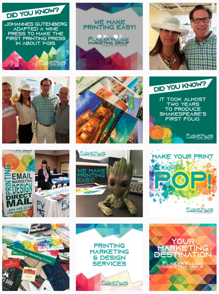 Instagram Posts for Flagler Village Marketing Group