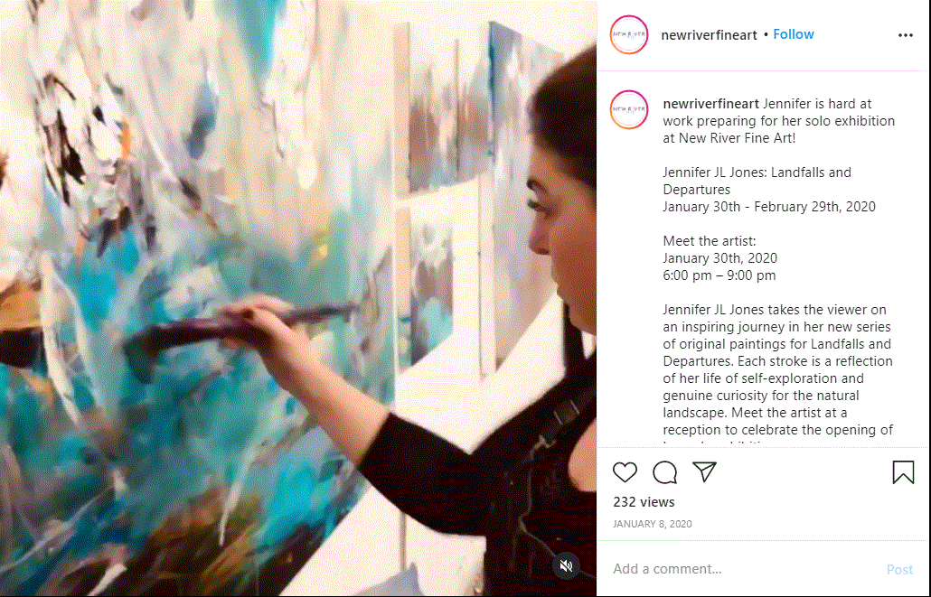 Instagram Posts for New River Fine Art