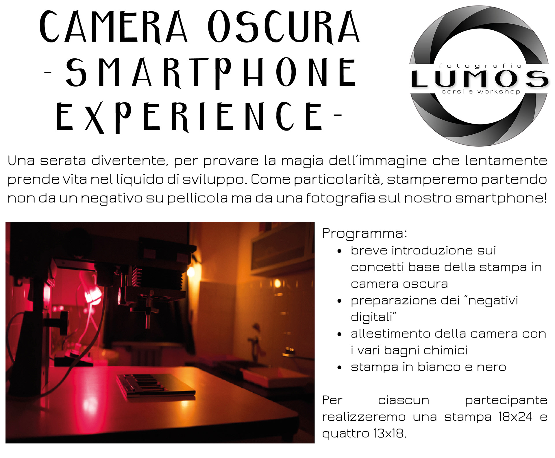 Stampa in camera oscura da smartphone