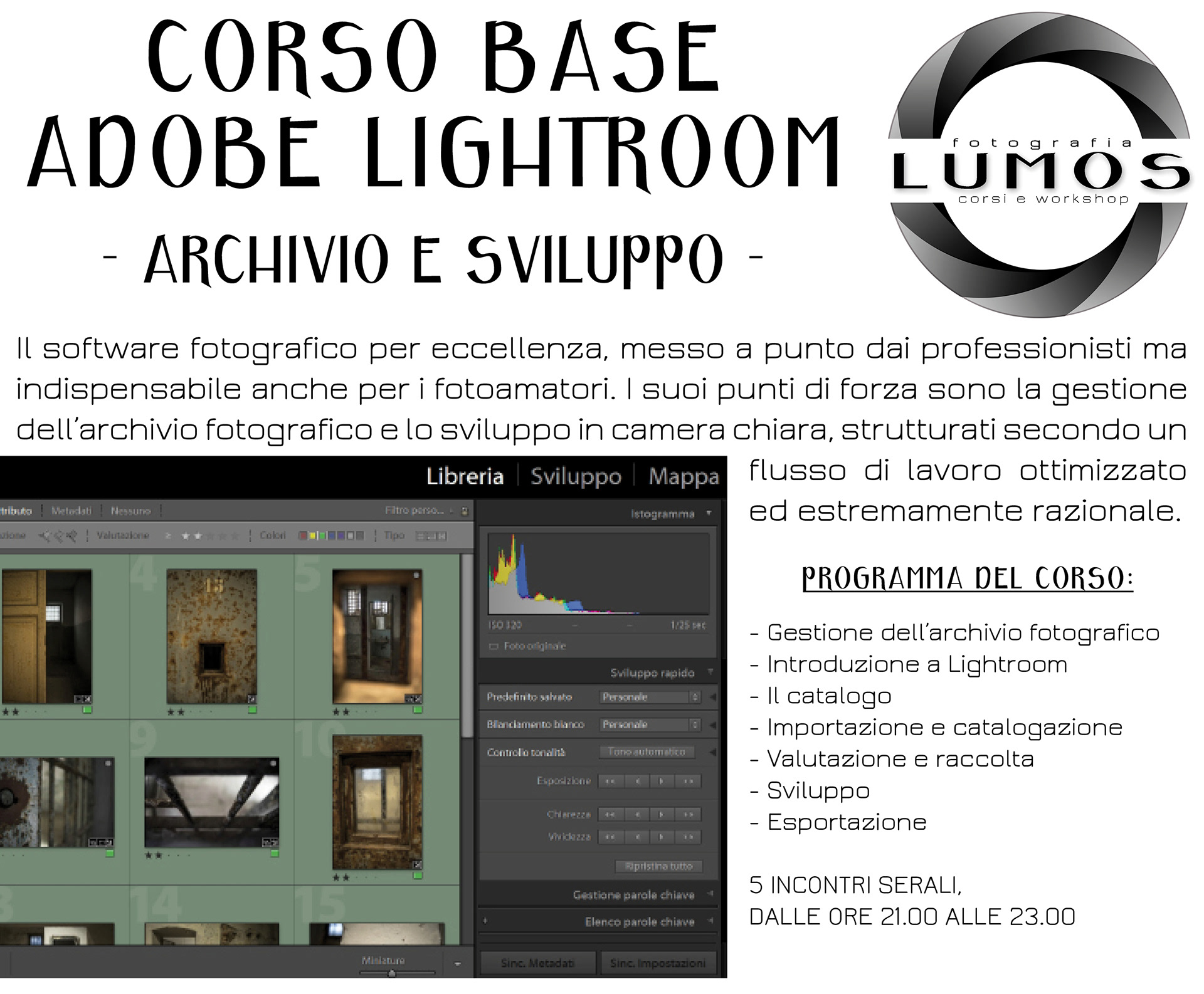 Corso base di Adobe Lightroom