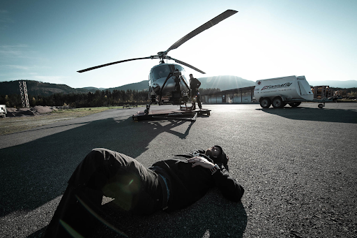 Etter mye G-krefter under helikopterflyging var effekten ganske så kraftig.