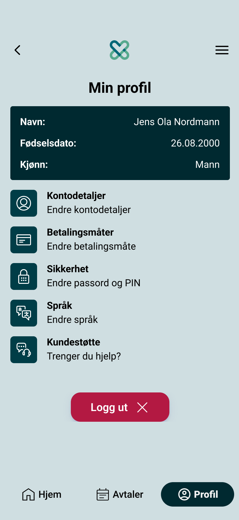 My profile - Mobile