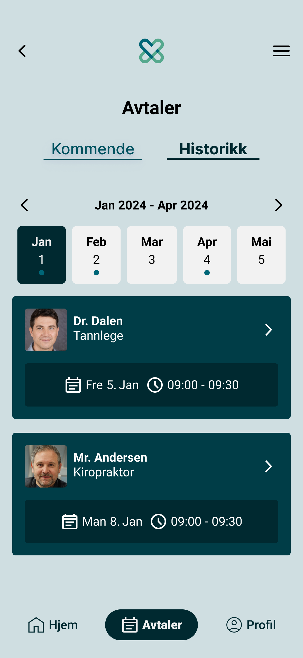My appointments - Mobile