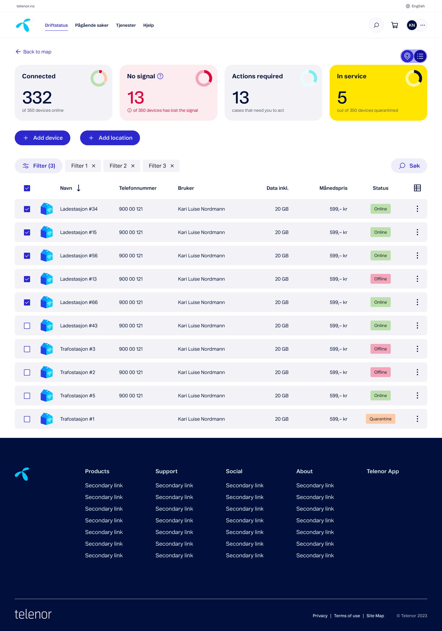 Device inventory - Bulk mode