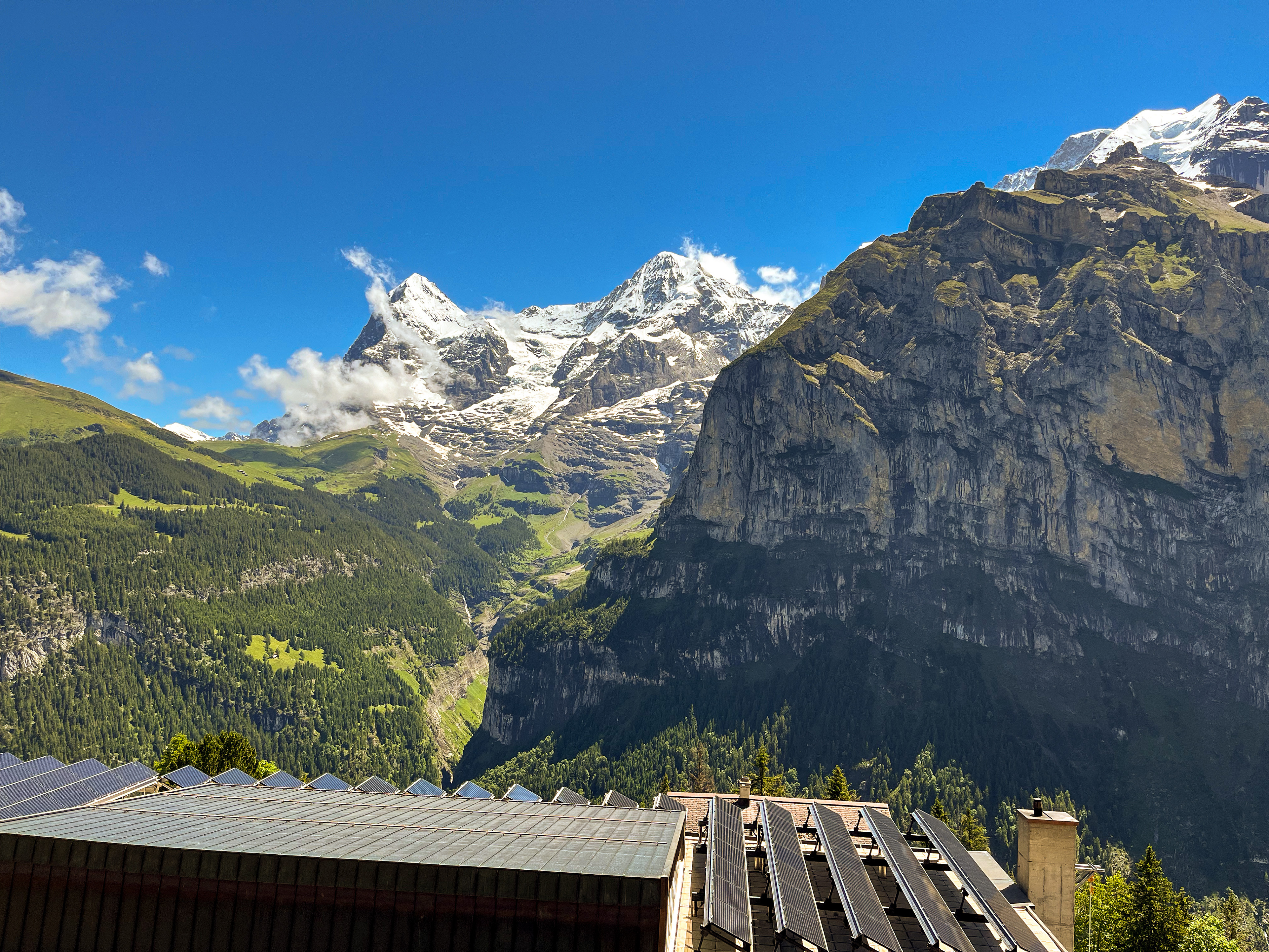 View from the Hotel in Mürren