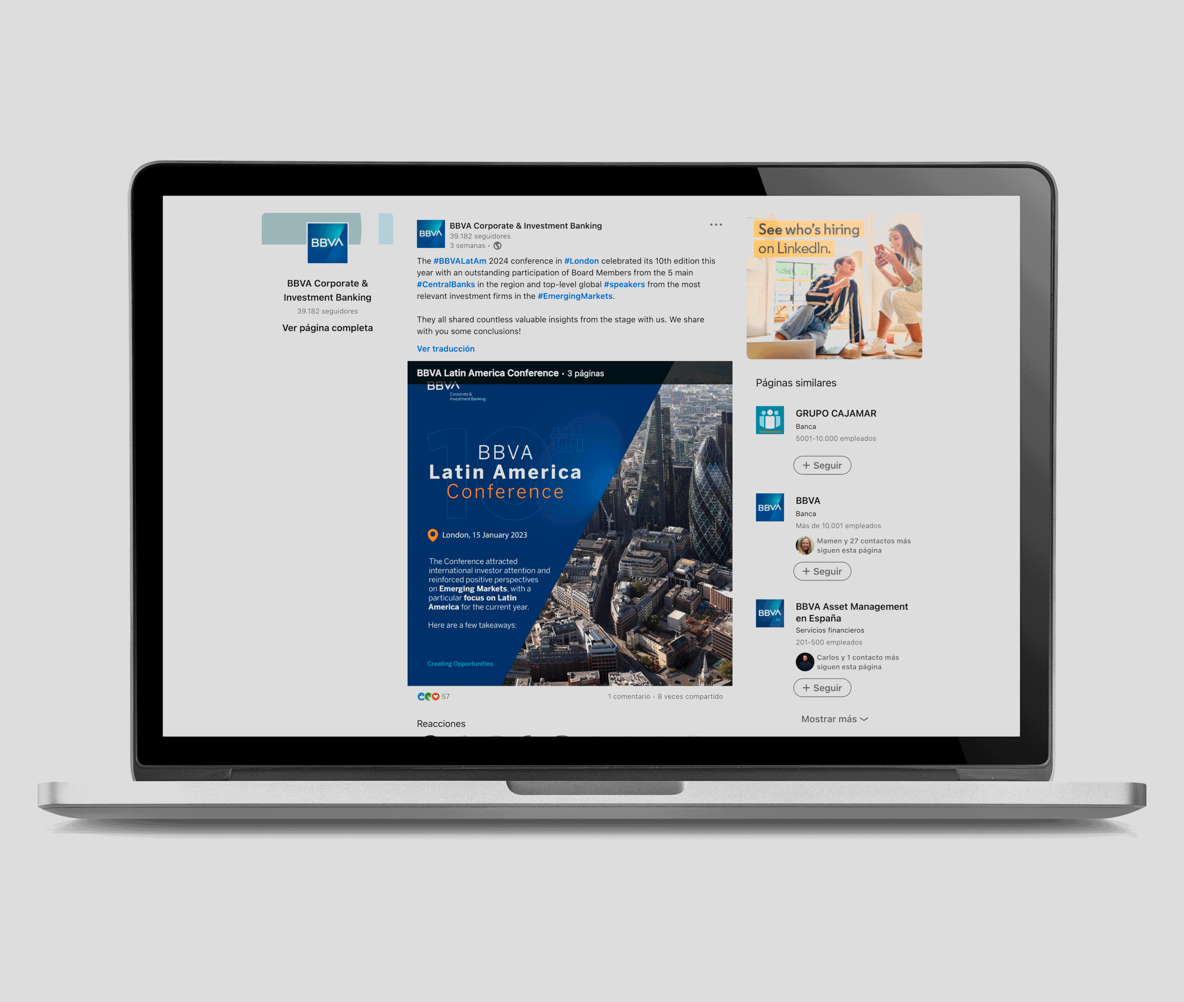 Slider para LinkedIn