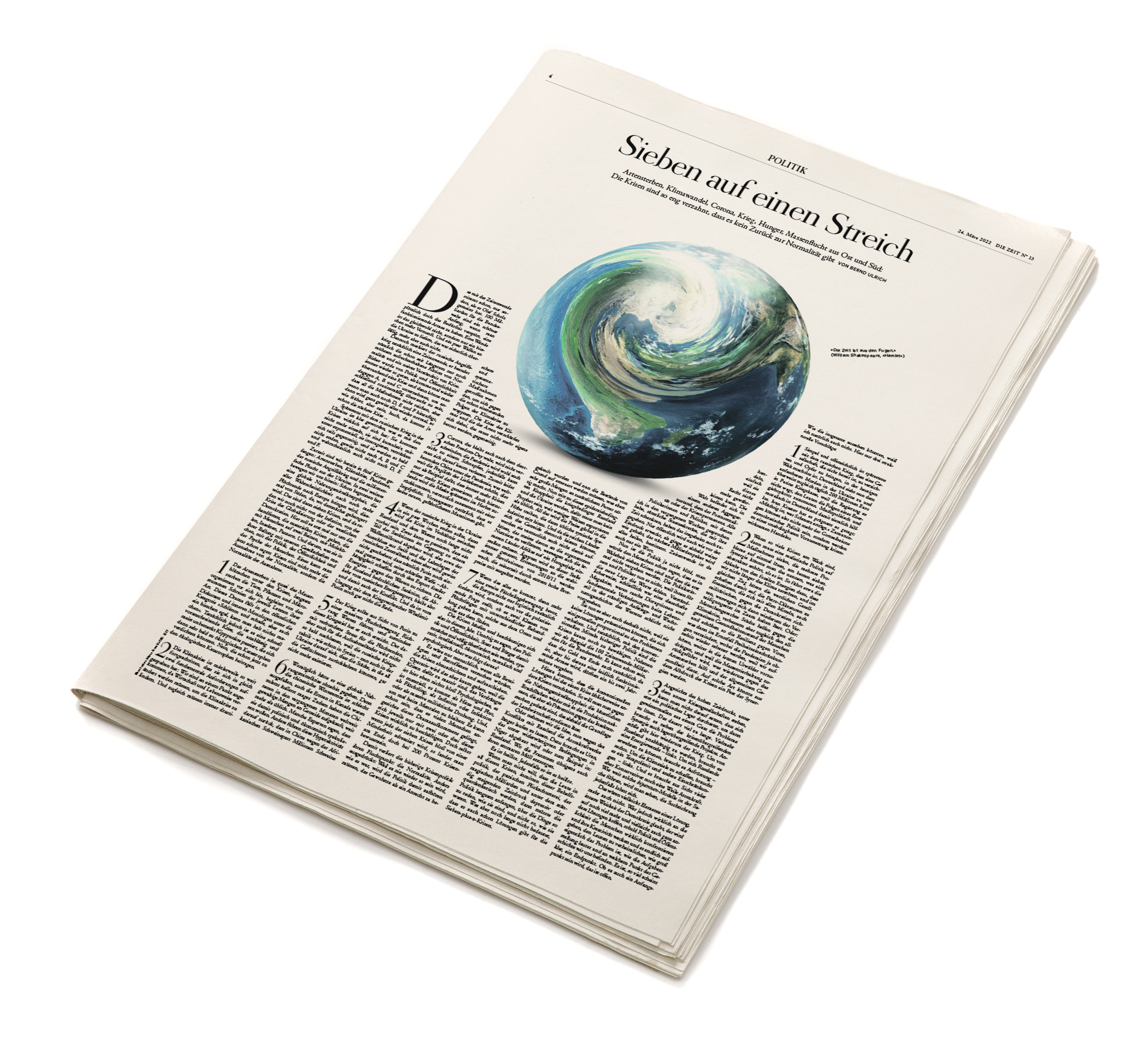 Ilustración para el diario alemán Die Zeit. 2022 Dirección de arte: Lara Huck. Texto de BERND ULRICH.